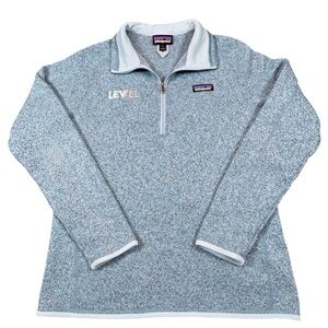 Patagonia Better Sweater Women’s Size Large Quarter-Zip Fleece Hiking Logo LS